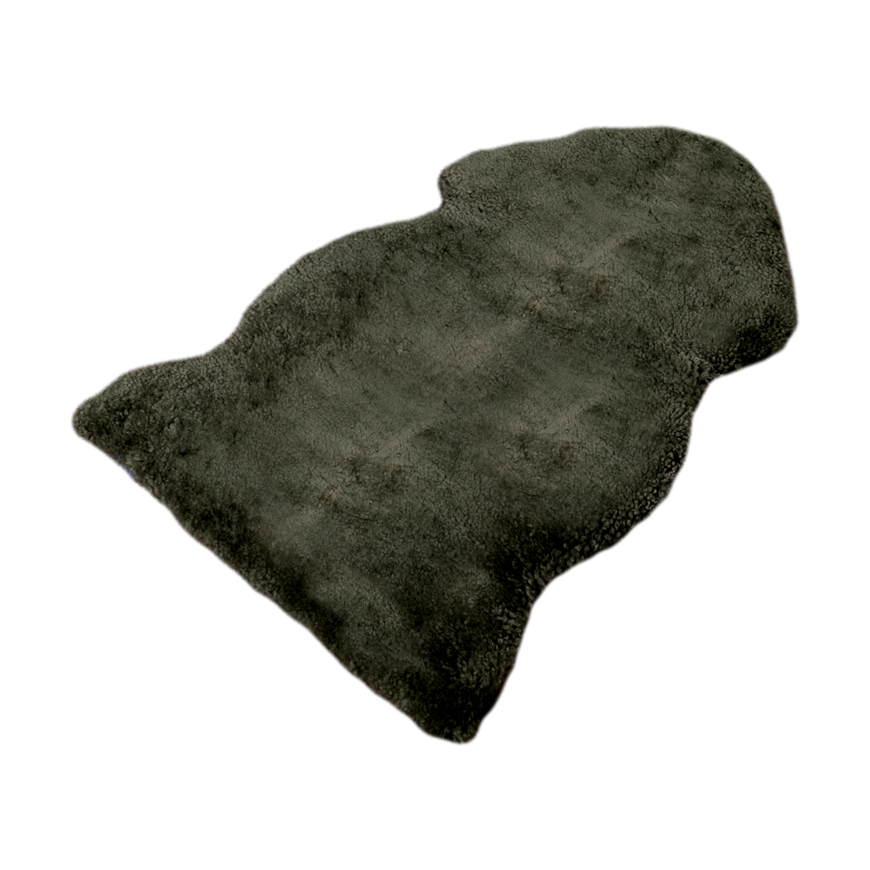 Khaki Green Short Pile Sheepskin Rug